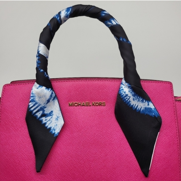 New Kaleidoscope Silk Skinny Scarf Twilly - Picture 2 of 6